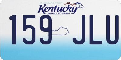 KY license plate 159JLU