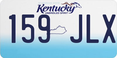 KY license plate 159JLX