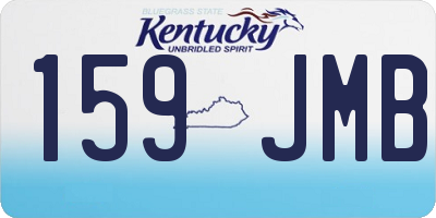 KY license plate 159JMB