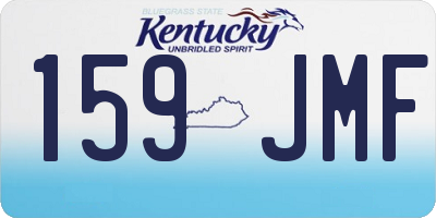 KY license plate 159JMF
