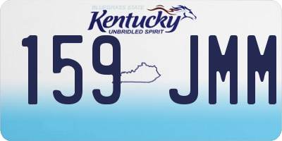KY license plate 159JMM