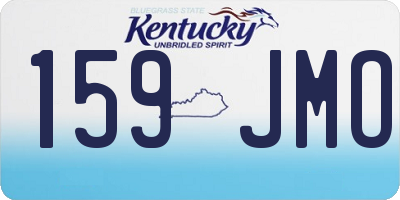 KY license plate 159JMO
