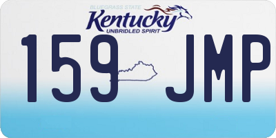 KY license plate 159JMP