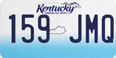 KY license plate 159JMQ