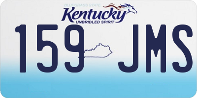 KY license plate 159JMS