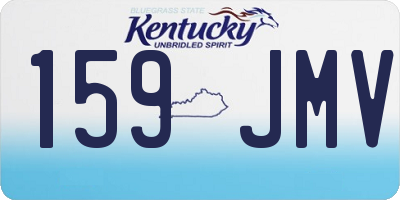 KY license plate 159JMV