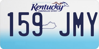 KY license plate 159JMY