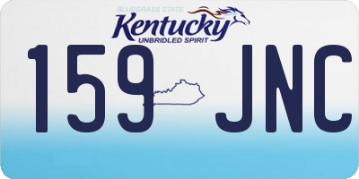 KY license plate 159JNC