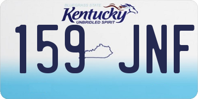 KY license plate 159JNF