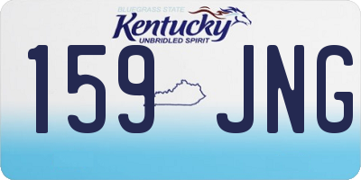 KY license plate 159JNG
