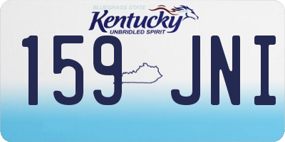 KY license plate 159JNI