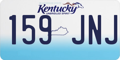 KY license plate 159JNJ