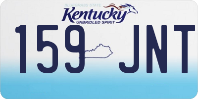 KY license plate 159JNT