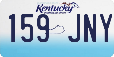 KY license plate 159JNY