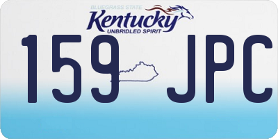 KY license plate 159JPC