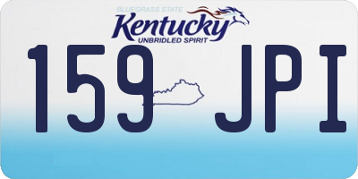 KY license plate 159JPI