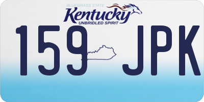 KY license plate 159JPK