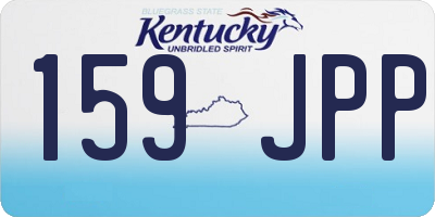KY license plate 159JPP