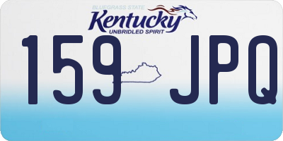 KY license plate 159JPQ