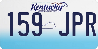KY license plate 159JPR