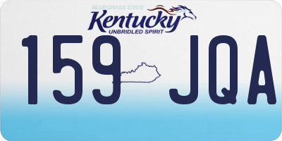 KY license plate 159JQA