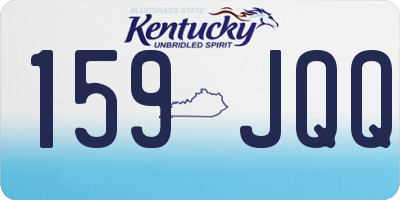 KY license plate 159JQQ