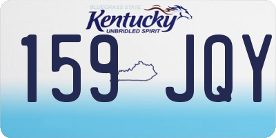 KY license plate 159JQY