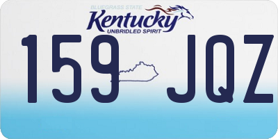 KY license plate 159JQZ
