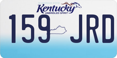 KY license plate 159JRD