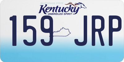 KY license plate 159JRP