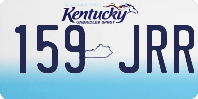 KY license plate 159JRR