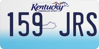 KY license plate 159JRS