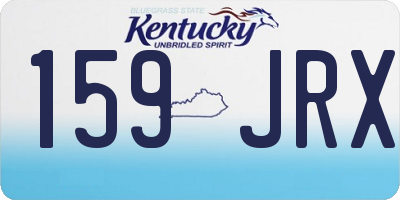 KY license plate 159JRX
