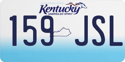 KY license plate 159JSL