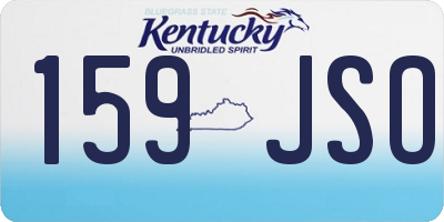 KY license plate 159JSO