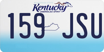 KY license plate 159JSU