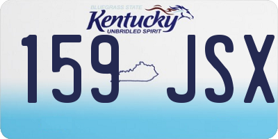KY license plate 159JSX