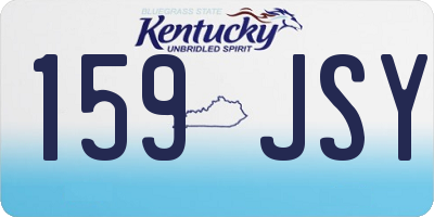 KY license plate 159JSY