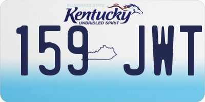 KY license plate 159JWT