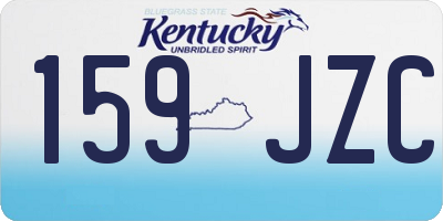 KY license plate 159JZC