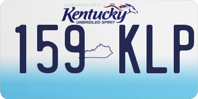 KY license plate 159KLP