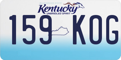 KY license plate 159KOG