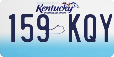 KY license plate 159KQY