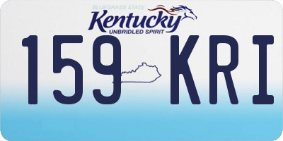KY license plate 159KRI