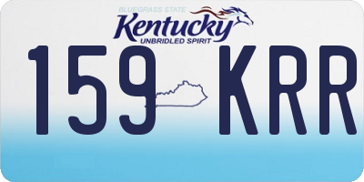 KY license plate 159KRR