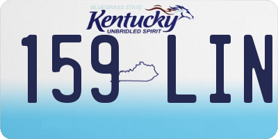 KY license plate 159LIN