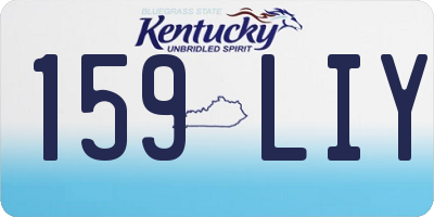 KY license plate 159LIY
