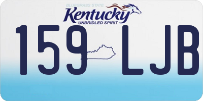 KY license plate 159LJB