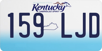 KY license plate 159LJD