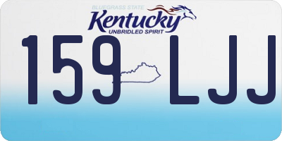 KY license plate 159LJJ